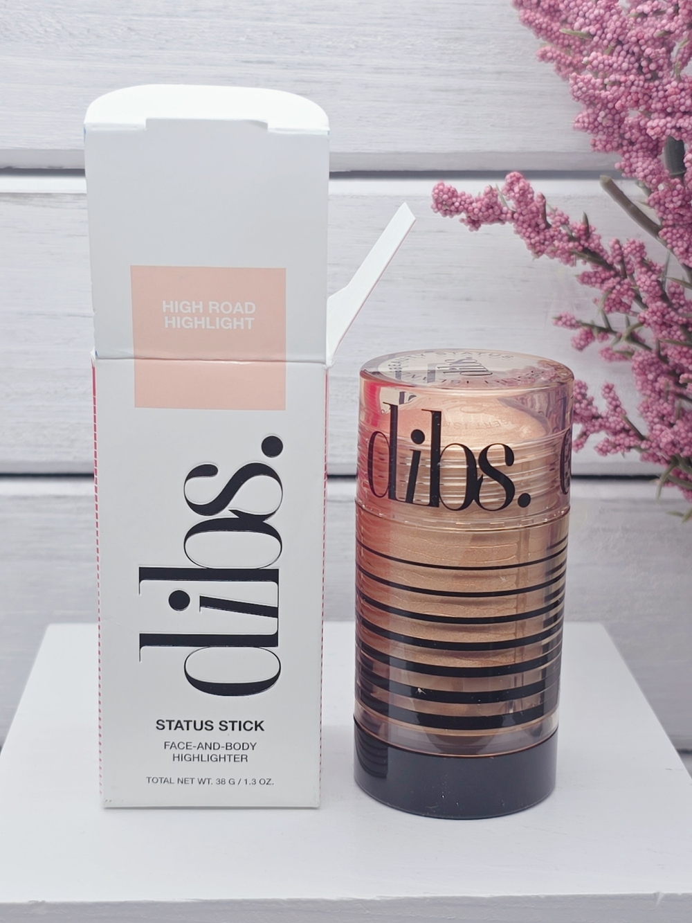dibs. Status Stick Face-and-Body Highlighter in High Road Highlight